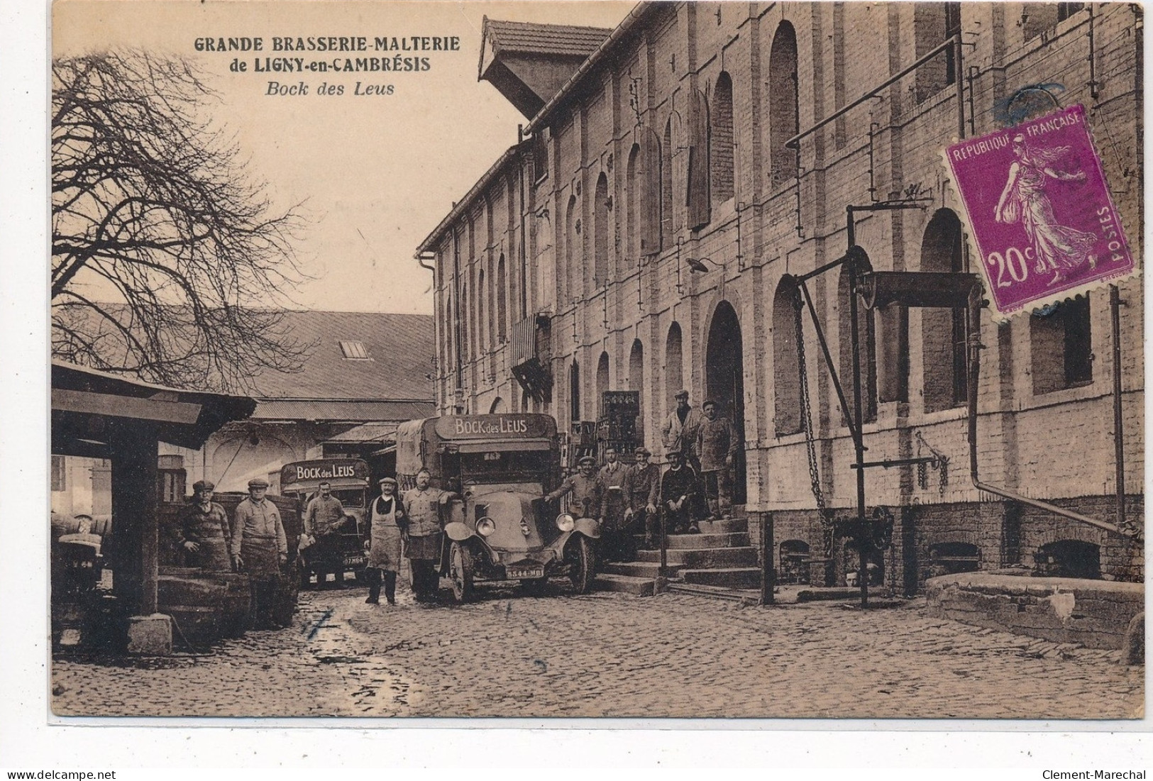 LIGNY-en-CAMBRESIS : Grande Brasserie-malterie De Ligny-en-cambresis, Bock Des Leus - Etat - Autres & Non Classés