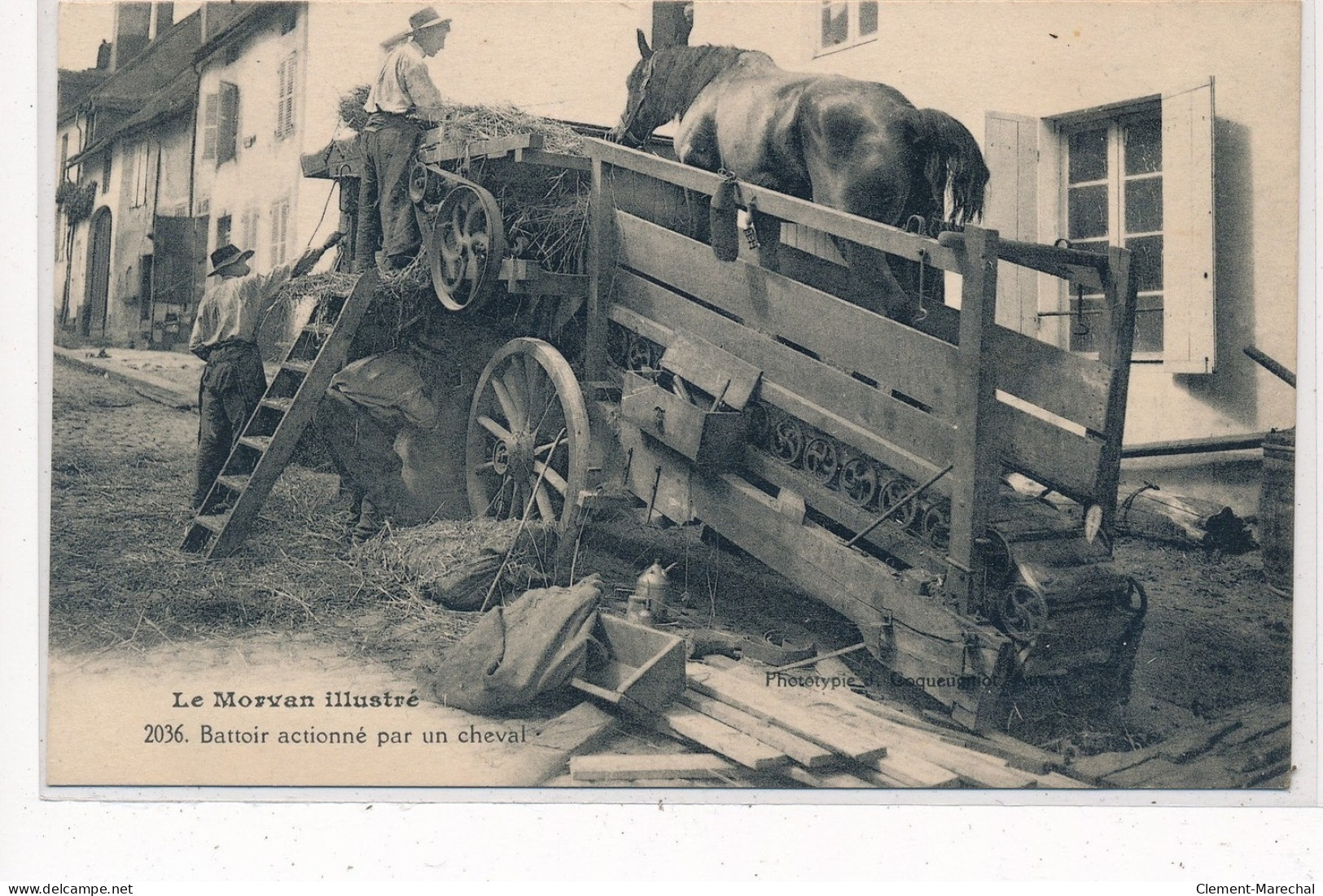 LE MORVAN : Battoir Actionné Par Un Cheval - Tres Bon Etat - Andere & Zonder Classificatie