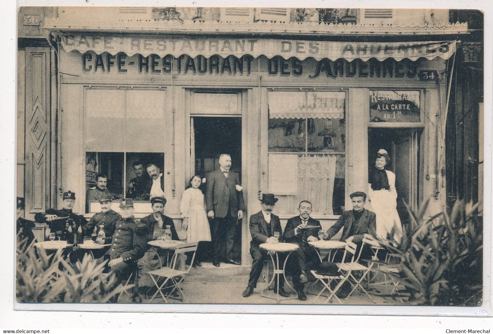 CHALONS-SUR-MARNE : Place De La Republique, Cafe Restaurant Des Ardennes - Tres Bon Etat - Châlons-sur-Marne