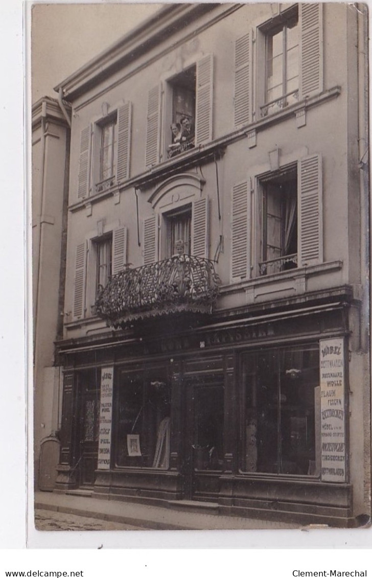 GUEBWILLER : Carte Photo D'un Magasin De Tapis (tapissier)- Très Bon état - Guebwiller