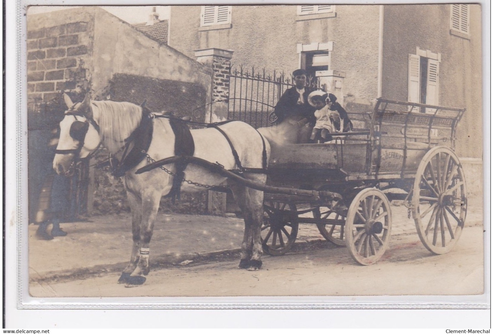 LE RAINCY : Carte Photo D'un Attelage De Livraison De La Maison GODEFRAINT - Très Bon état - Le Raincy