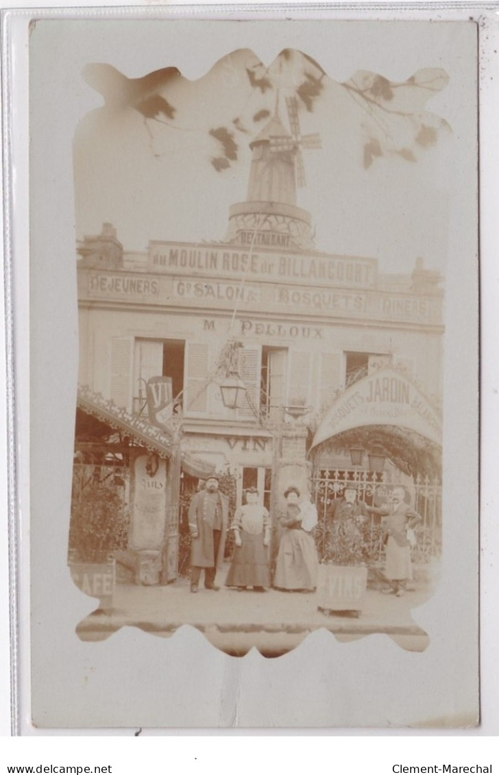 Boulogne - Billancourt : Carte Photo Du Restaurant """"au Moulin Rose"""" Maison PELLOUX - Très Bon état - Boulogne Billancourt