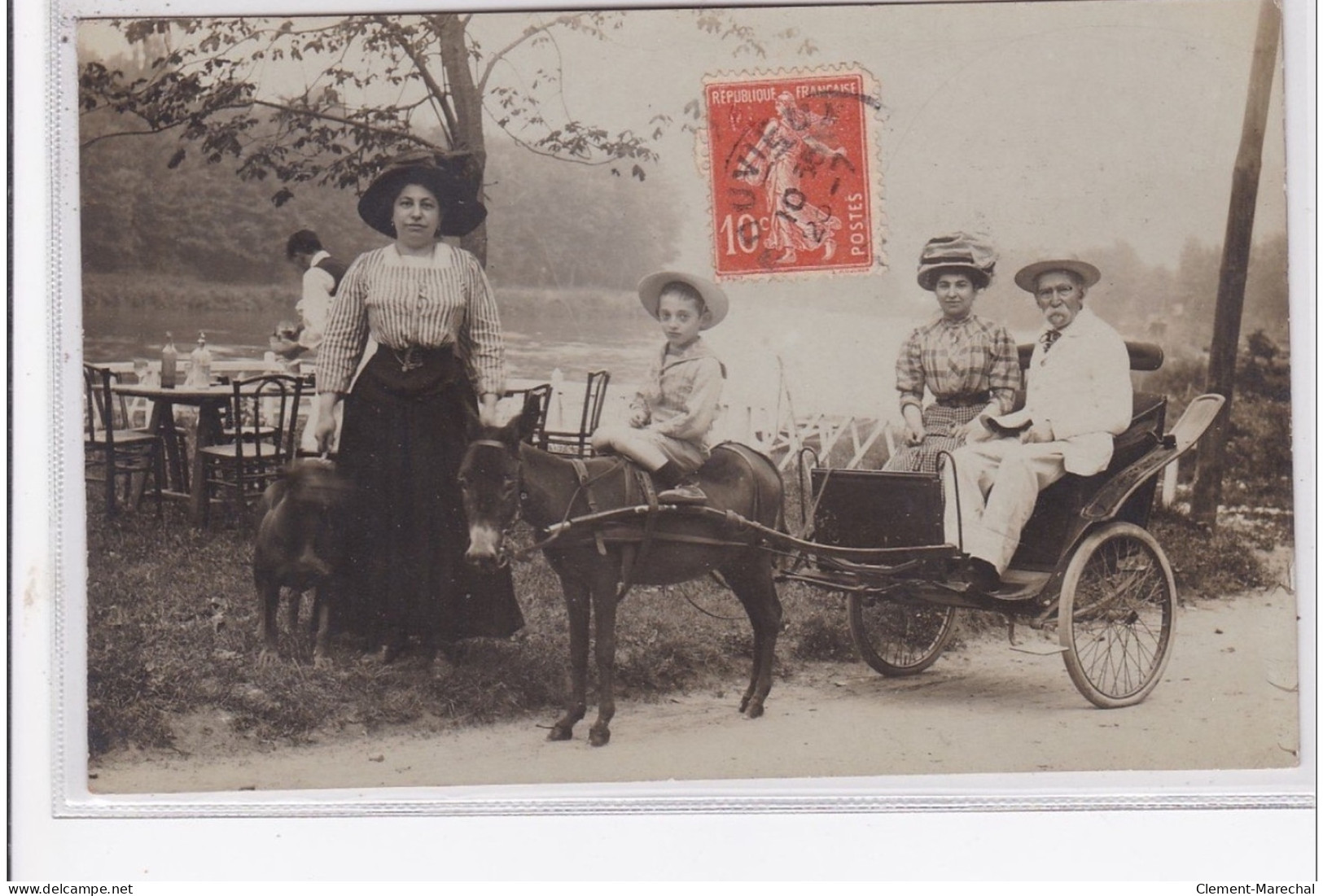 ETANG DE GOUVIEUX : Une Voiture à âne Vers 1910 - Très Bon état - Gouvieux