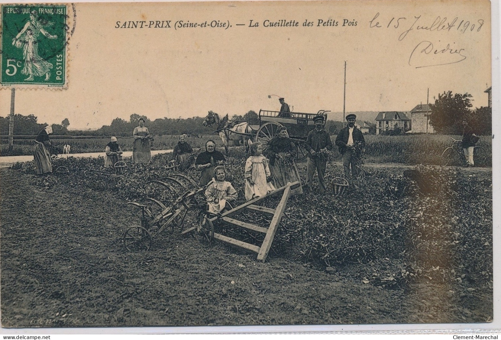 SAINT-PRIX : La Cueillette Des Petits Pois - Très Bon état - Saint-Prix