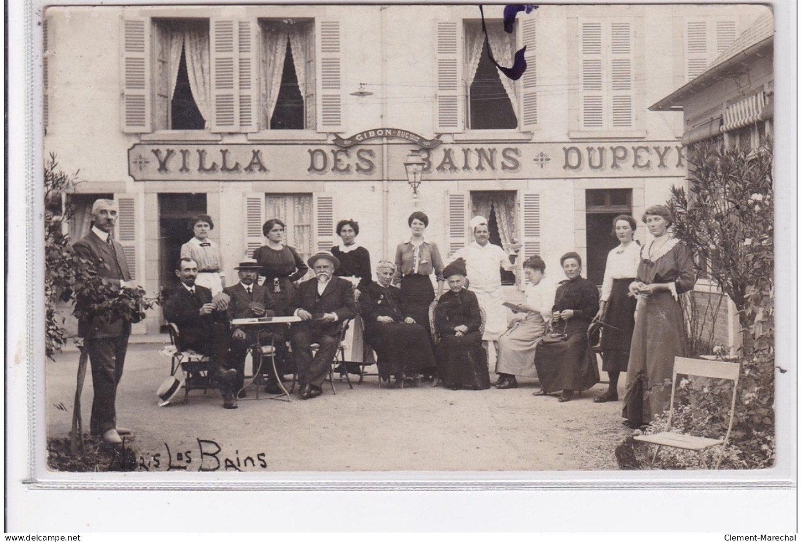 NERIS LES BAINS : Carte Photo De La Villa Des Bains Vers 1910 - Très Bon état - Neris Les Bains
