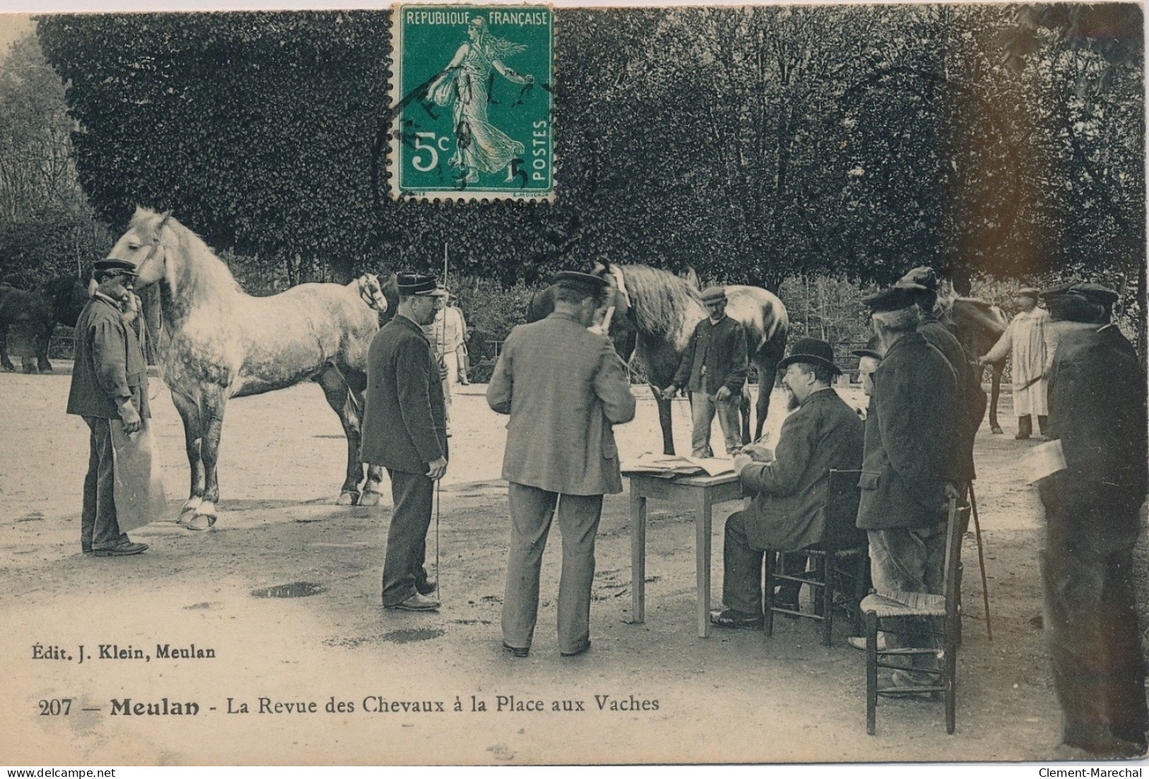 MEULAN : La Revue Des Chevaux à La Place Aux Vaches - Très Bon état - Meulan