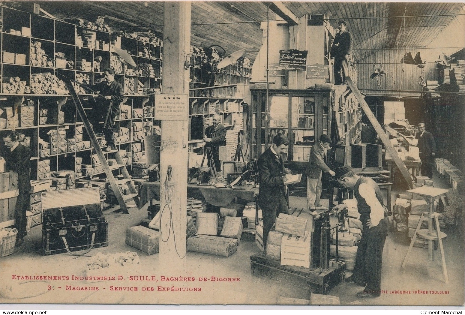 BAGNERE-de-BIGORRE : Etablissement Industriel D. SOULE, Magasins, Service Des Expéditions - état - Bagneres De Bigorre