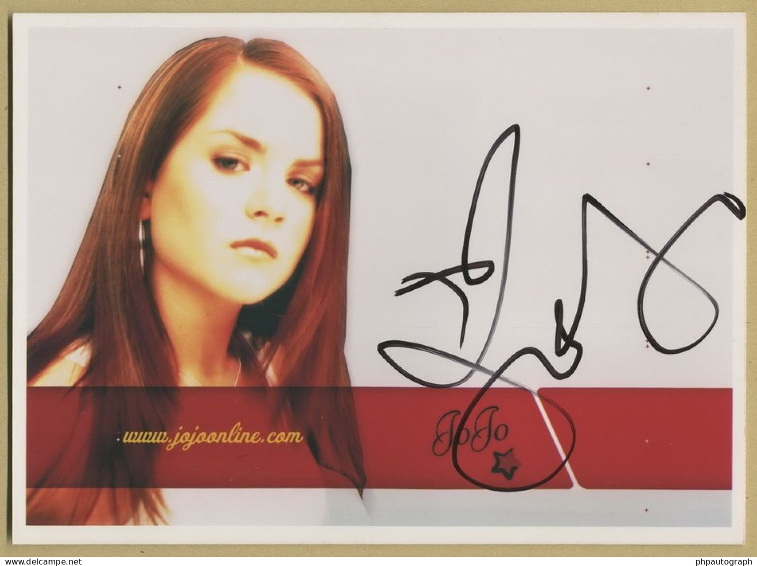 JoJo - Joanna Levesque - American Singer - Nice Signed Photo - 2000s - COA - Chanteurs & Musiciens