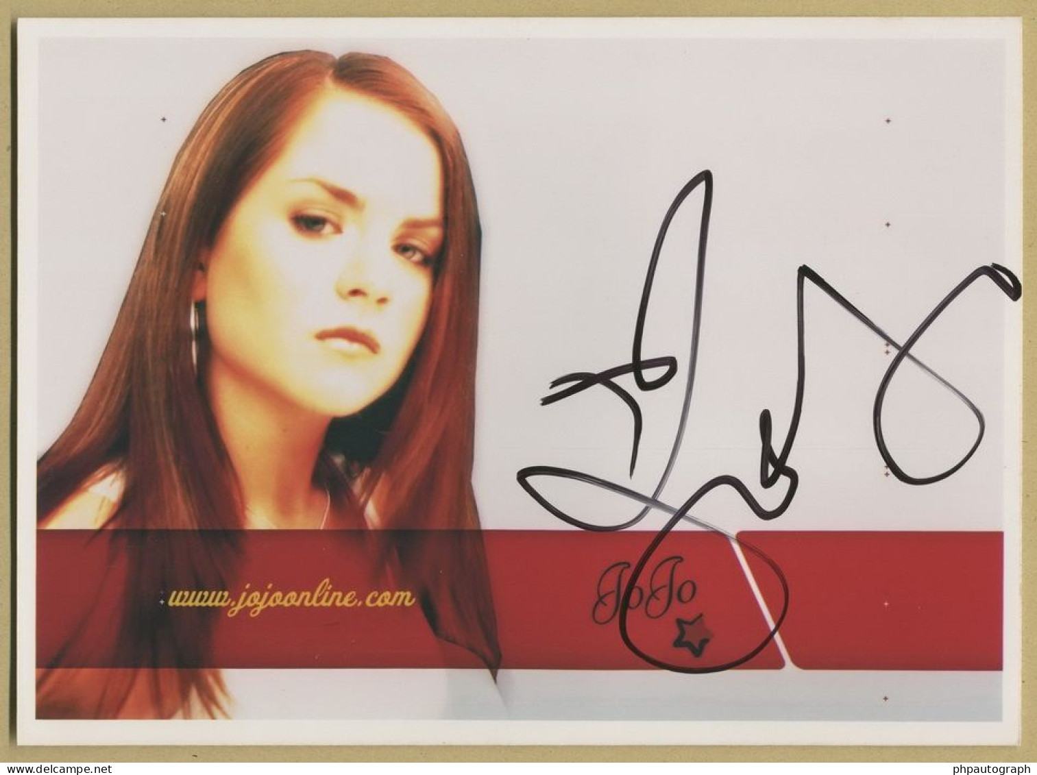 JoJo - Joanna Levesque - American Singer - Nice Signed Photo - 2000s - COA - Cantantes Y Musicos