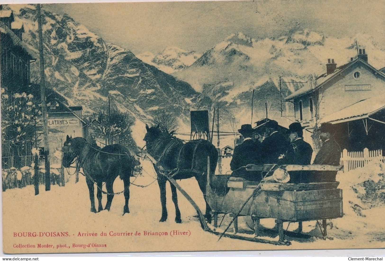 BOURG-D'OISANS : Arrivée Du Courrier De Briançon - Très Bon état - Bourg-d'Oisans