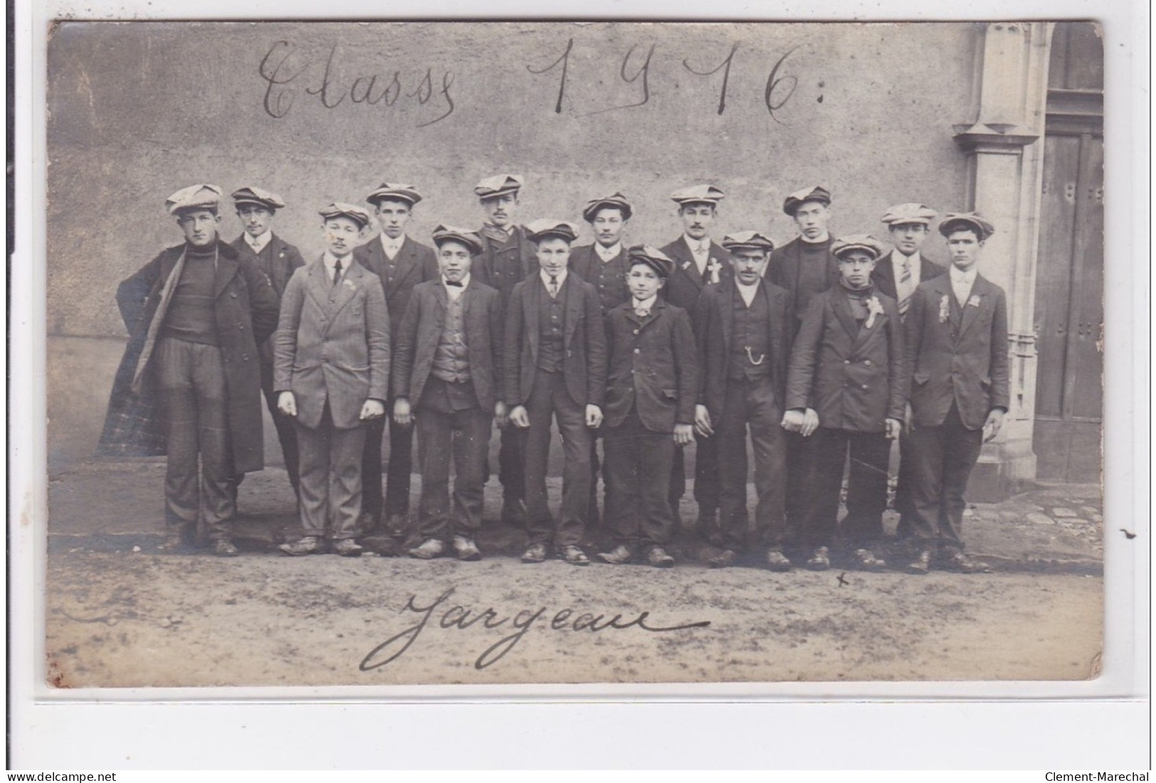 JARGEAU : Carte Photo De La Classe 1916 (conscrits - Militaires) - Très Bon état - Jargeau