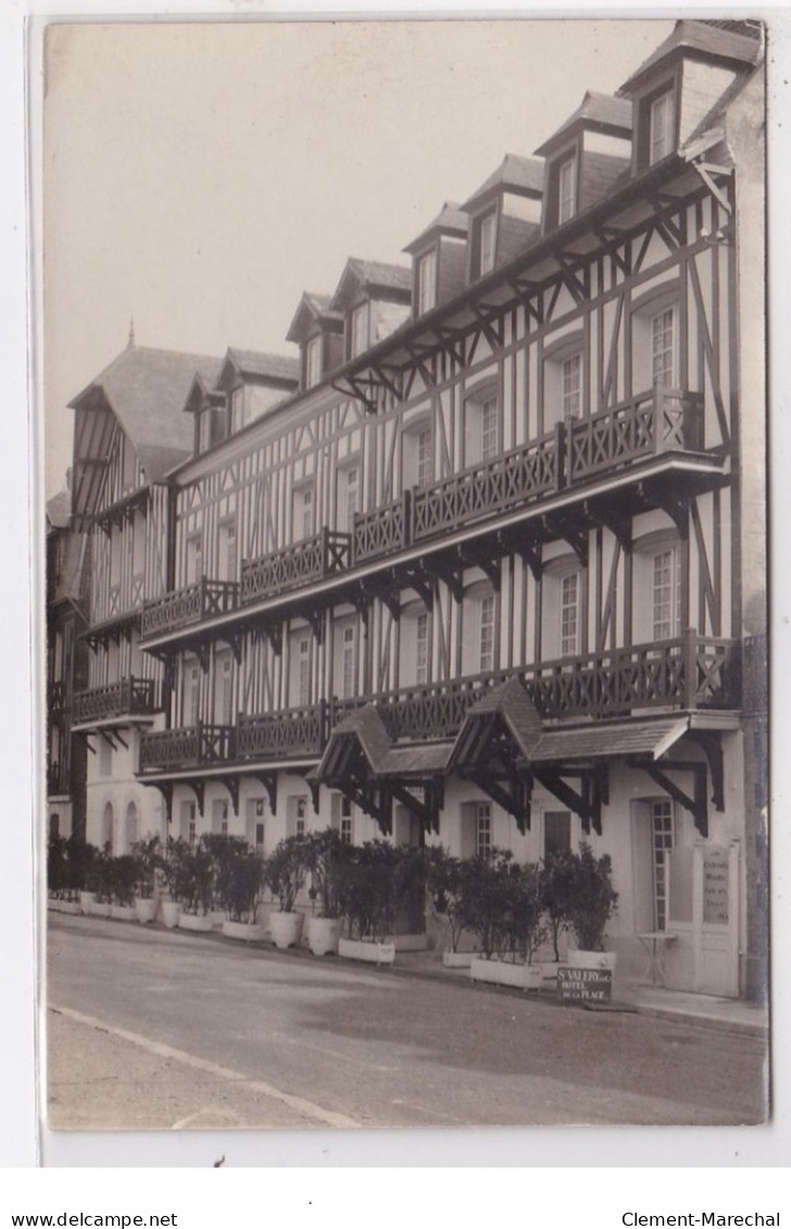 SAINT VALERY EN CAUX : Carte Photo De L'hotel De La Plage Vers 1910 - Très Bon état - Saint Valery En Caux