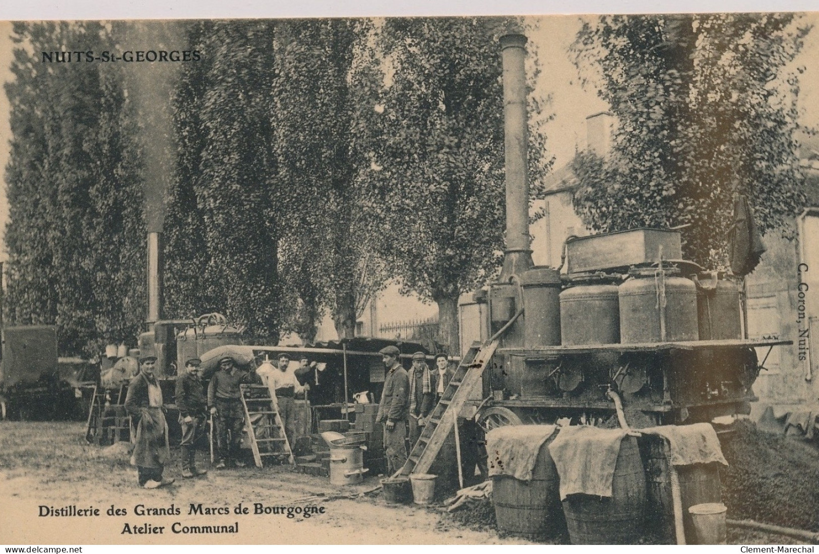 NUITS-ST-GEORGES : Distillerie Des Grands Marcs De Bourgogne, Atelier Communal - Très Bon état - Nuits Saint Georges