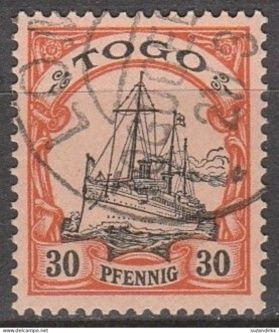 Togo    .    Michel     .     12    .     O     .      Gestempelt - Togo