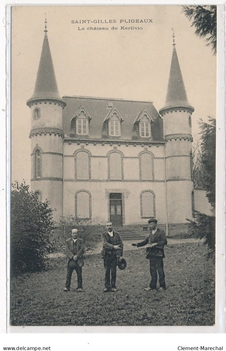 SAINT-GILLES-PLIGEAUX : Le Chateau De Kerlivio, Facteur - Tres Bon Etat - Penmarch