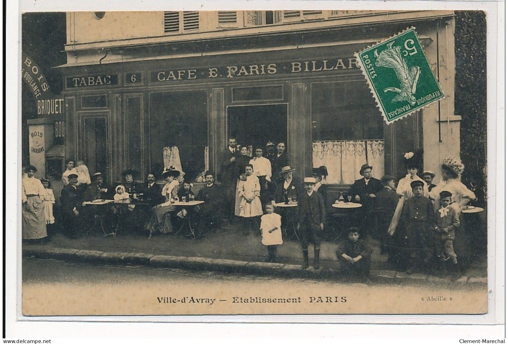 PARIS : Ville-d'avray, Etablissement, Tabac Café E. Paris Billard - Tres Bon Etat - Vibraye