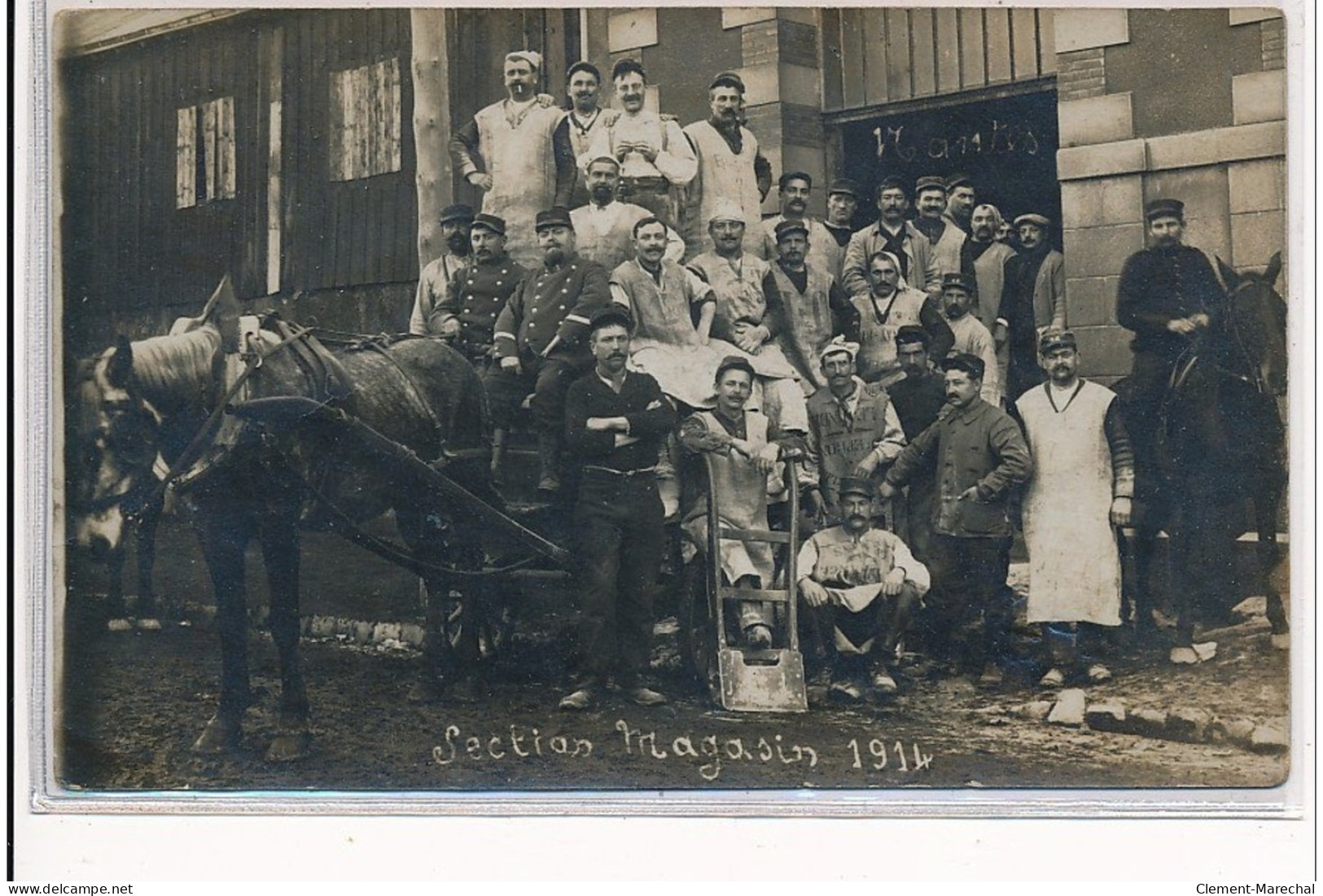 NANTES : Militaires, Section Magasin 1914, Attelage - Tres Bon Etat - Nantes