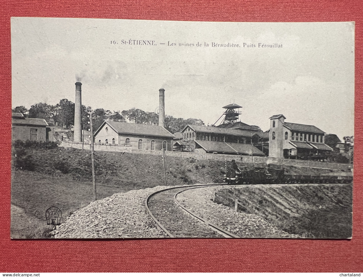 Cartolina - St-Etienne - Les Usines De La Béraudière - Puits Ferrouillat - 1910 - Non Classés