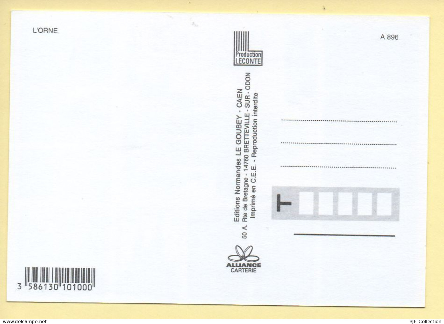 61. L'ORNE – Multivues – Carte Géographique (voir Scan Recto/verso) - Autres & Non Classés