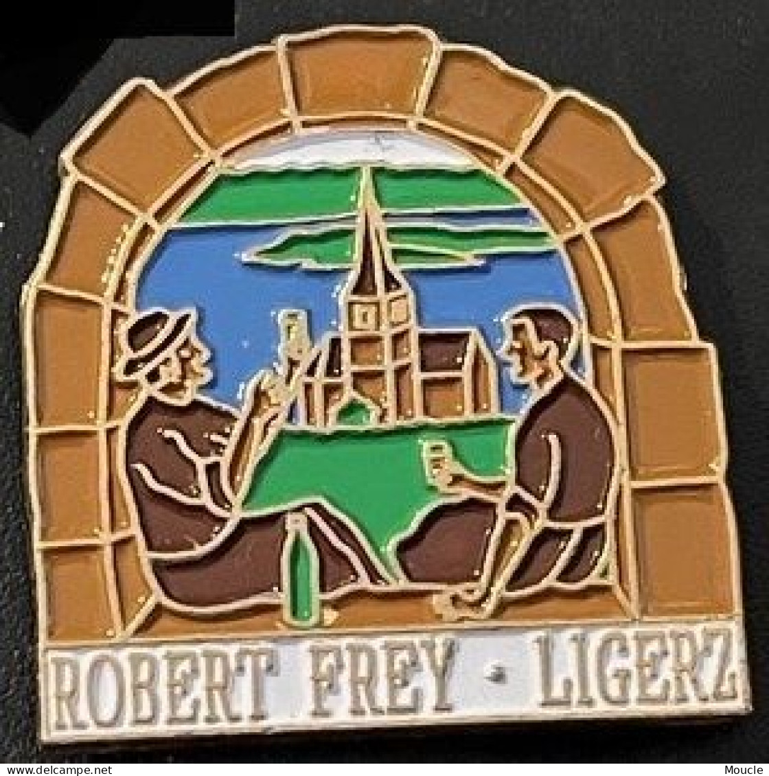 ROBERT FREY - LIGERZ - EGLISE - BOISSON - VIN - WINE - SUISSE - SCHWEIZ - SWITZERLAND - (34) - Personnes Célèbres