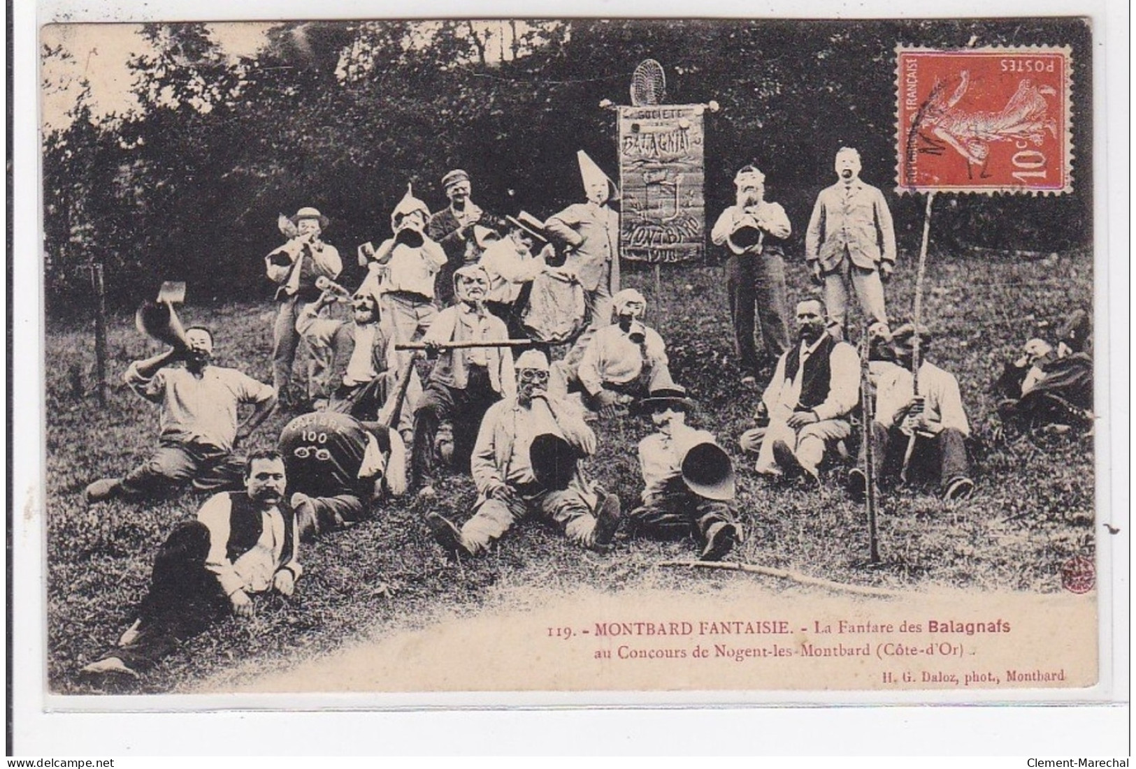 MONTBARD : La Fanfare Des Balagnafs Au Concours De Nogent-les-montbard - Très Bon état - Montbard