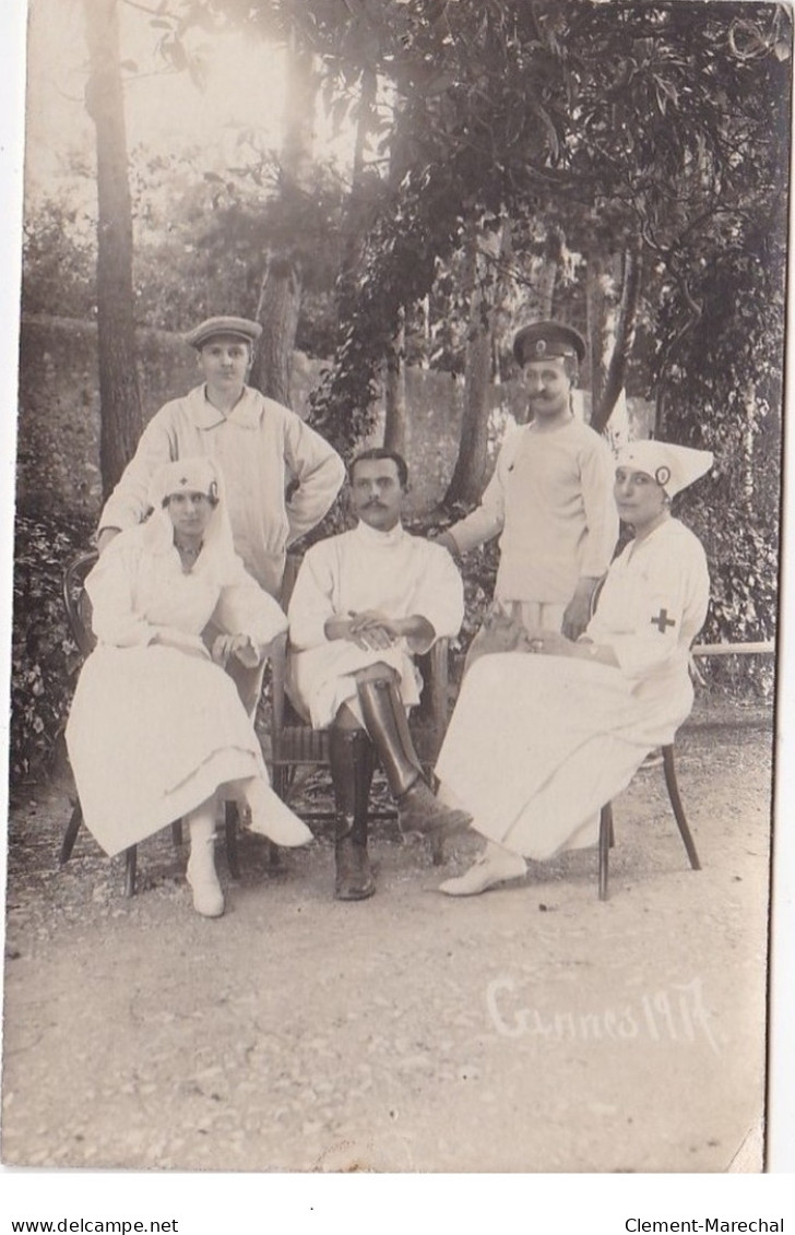 CANNES : Hôpital Militaire 5 CPA Soldats Serbes - Très Bon état - Cannes