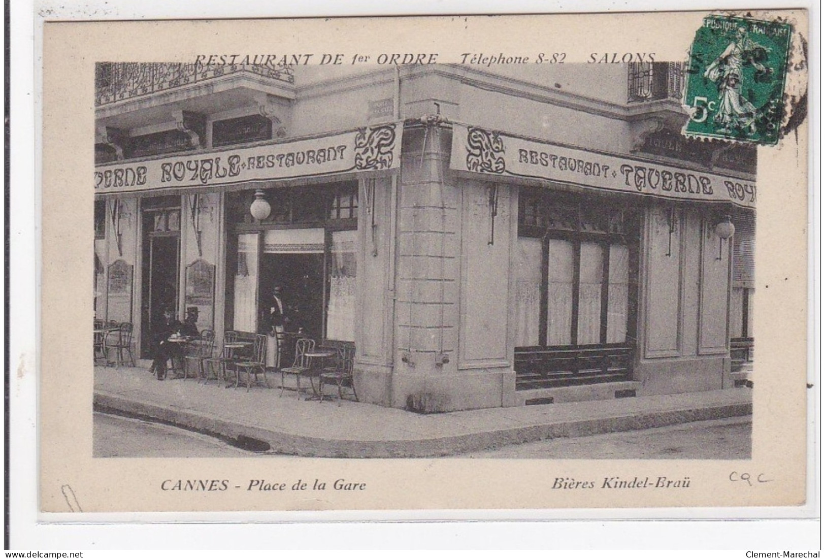 CANNES : Place De La Gare, Restaurant De 1er Ordre - Très Bon état - Cannes