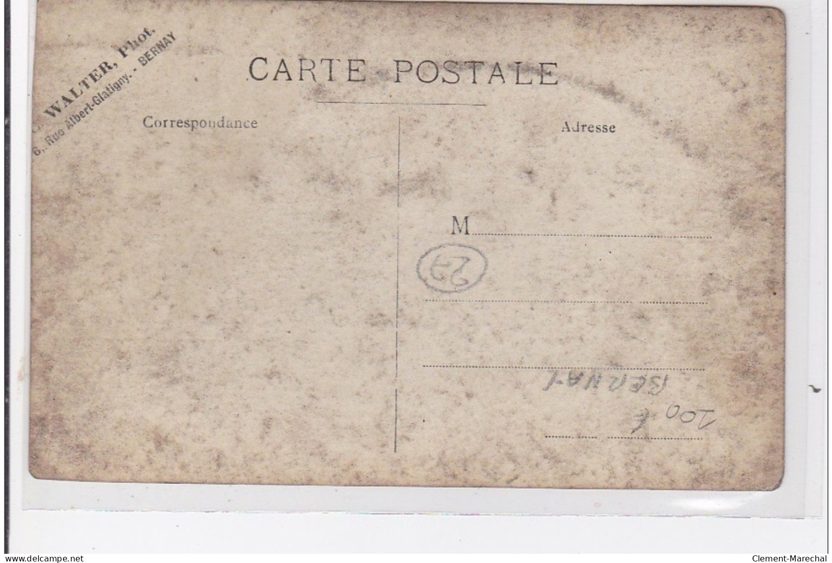 BERNAY : Carte Photo Du Déraillement Du Chemin Fer En Septembre 1911 - Bon état (traces) - Bernay