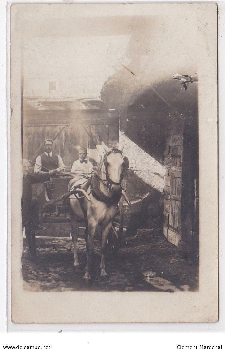 BOURGES (a Localiser) : Carte Photo D'un Attelage - Très Bon état - Bourges