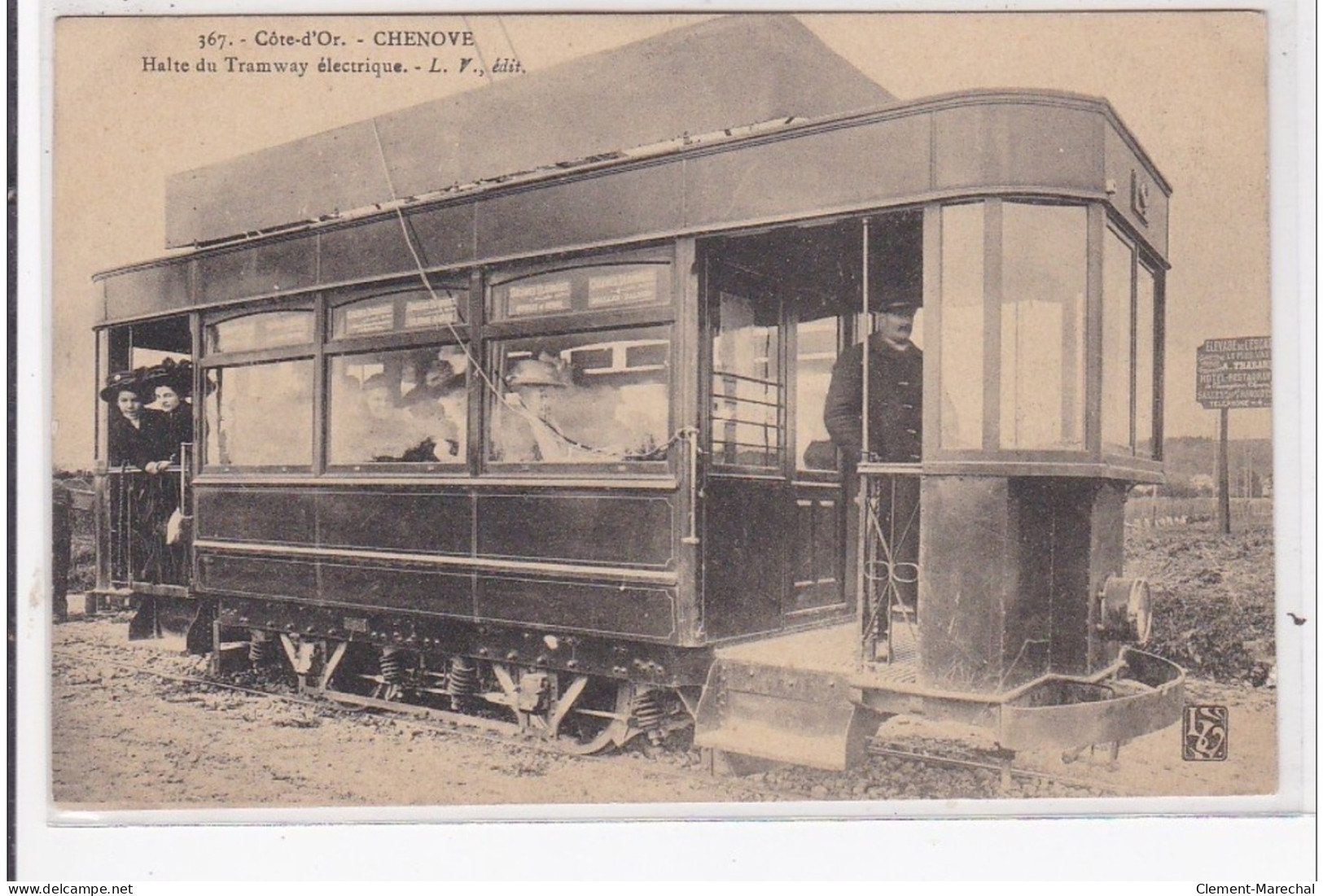 CHENOVE : La Halte Du Tramway électrique - Très Bon état - Chenove