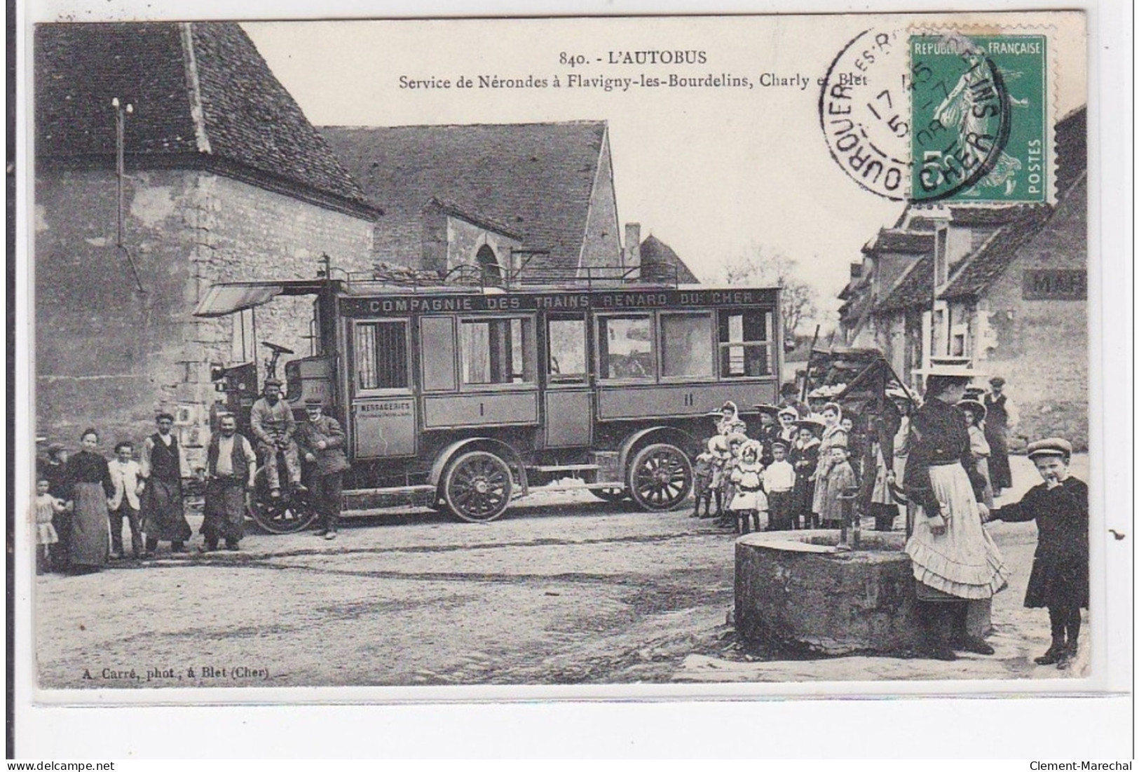 Service De Néronde à Flavigny Les Bourdelins, Charly Et Blet (autobus) - Très Bon état - Autres & Non Classés