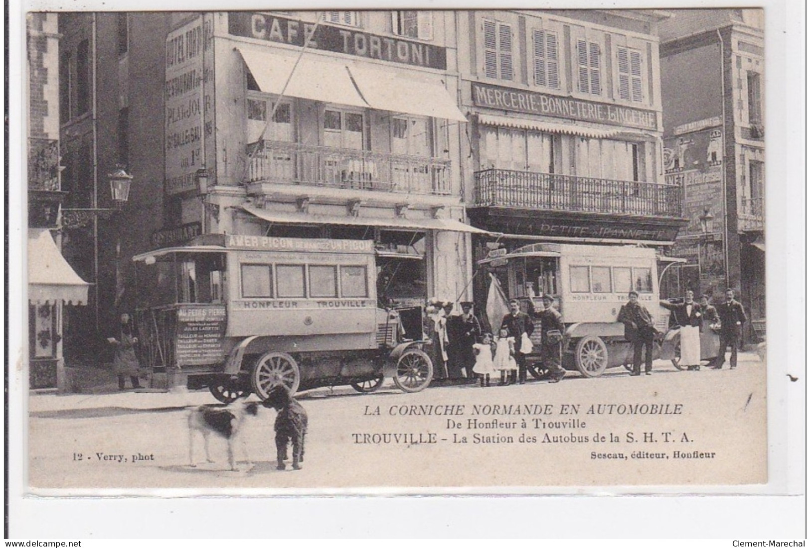 TROUVILLE : La Corniche Normande - De Honfleur à Trouville - La Station Des L'autobus - Tres Bon Etat - Trouville