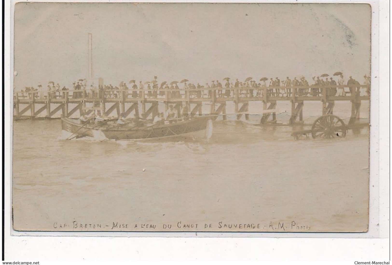 CAP BRETON : Mise à L'eau Du Canot De Sauvetage, A.M. Photo - Tres Bon Etat - Capbreton