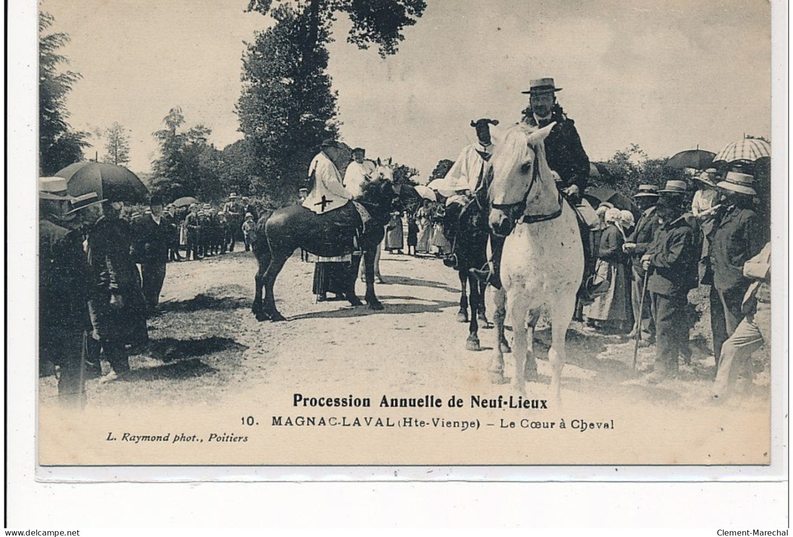 MAGNAC-LAVAL : Procession Annuelle De Neuf-lieux Le Coeur à Cheval - Tres Bon Etat - Otros & Sin Clasificación