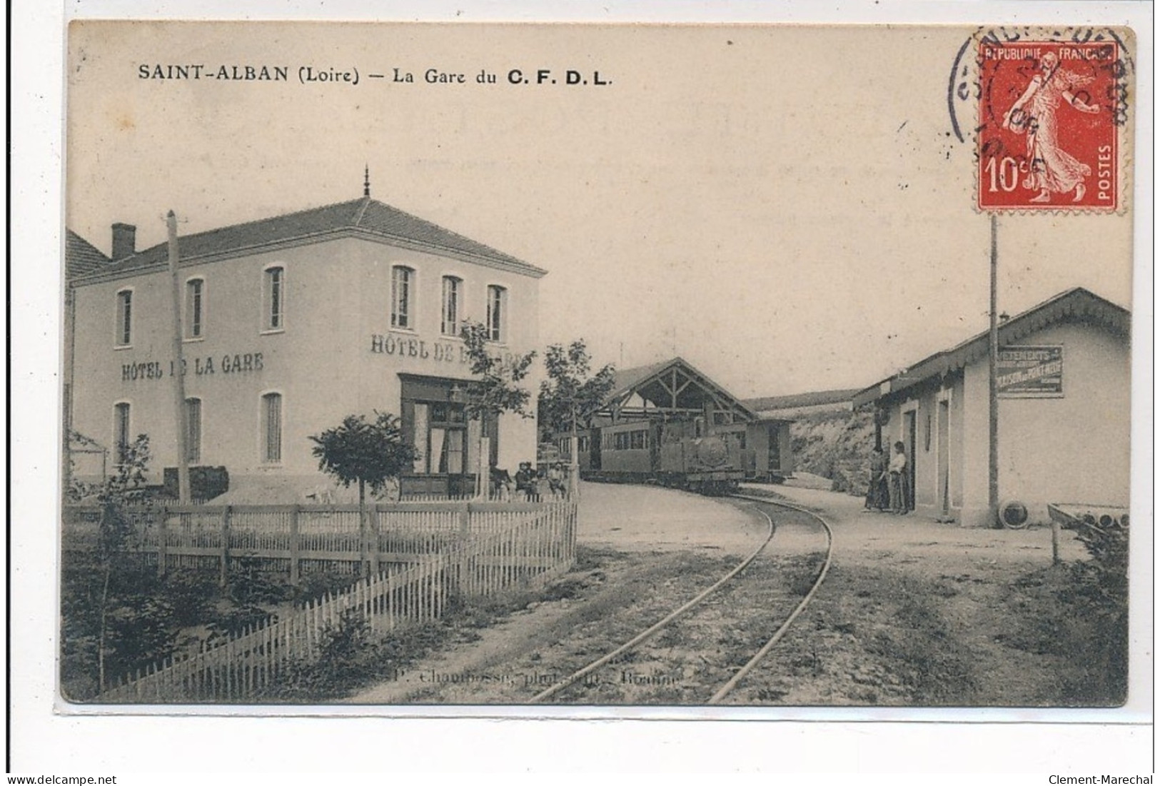 SAINT-ALBAN : La Gare Du C.F.D.L. - Tres Bon Etat - Autres & Non Classés