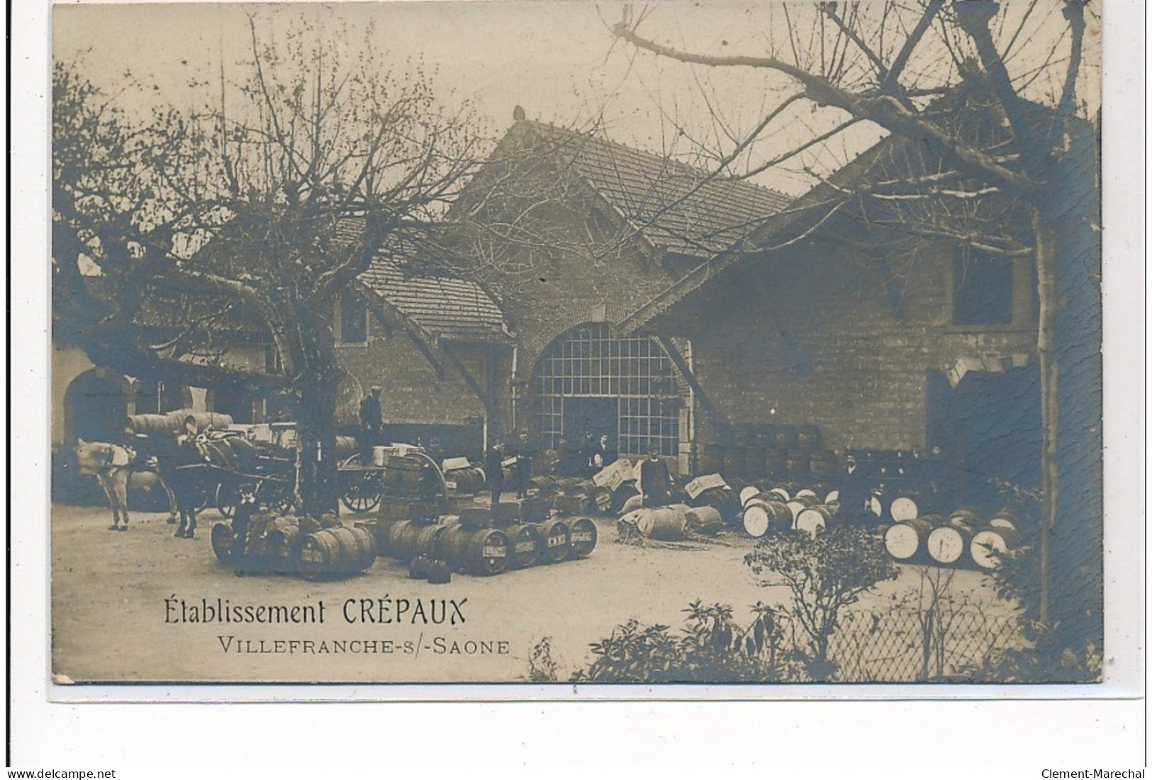 VILLEFRANCHE-sur-SAONE : Etablissement Crépaux, Marchand De Vins - Tres Bon Etat - Villefranche-sur-Saone