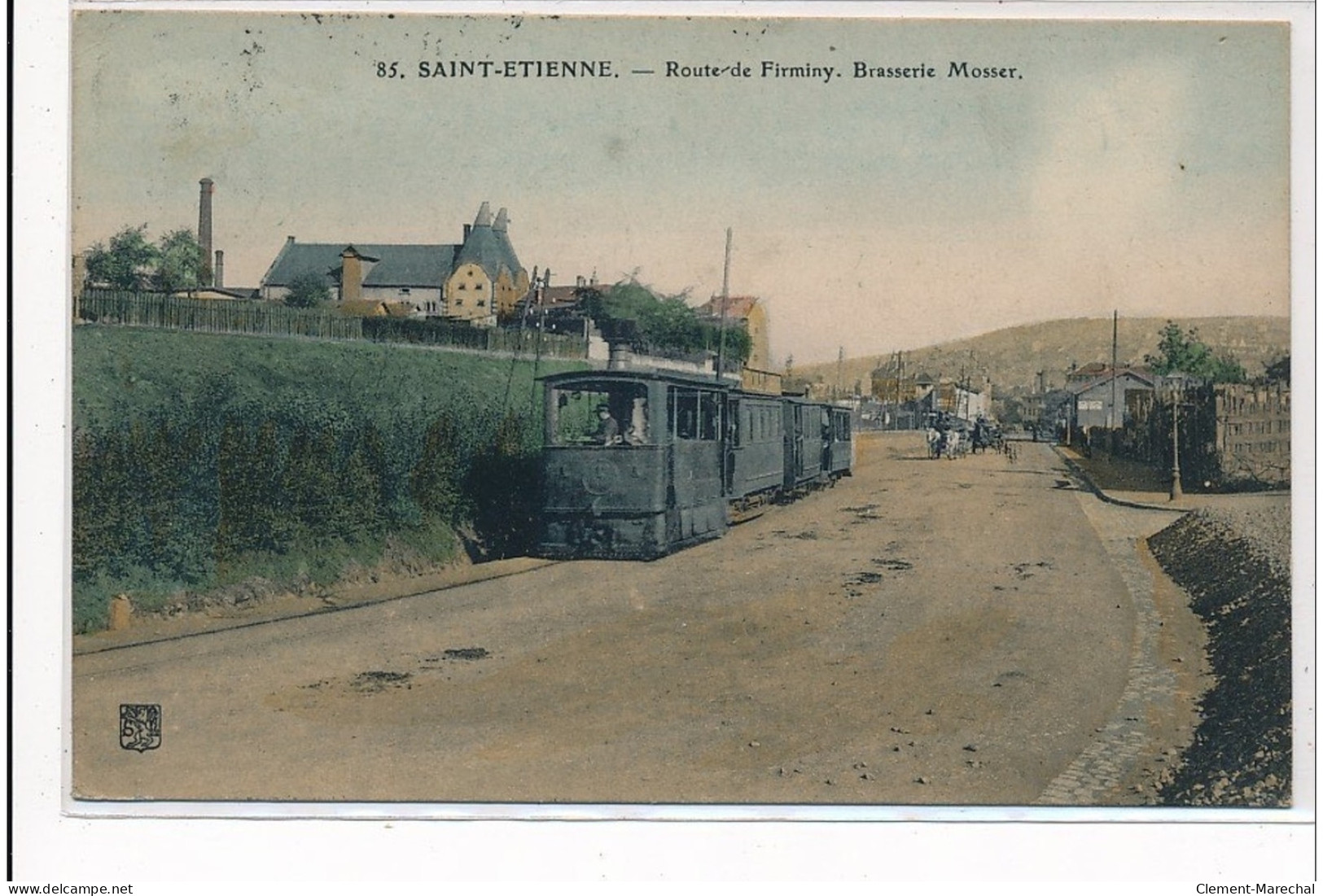 SAINT-ETIENNE : Route De Firminy, Brasserie Mosser, Tramway - Tres Bon Etat - Saint Etienne