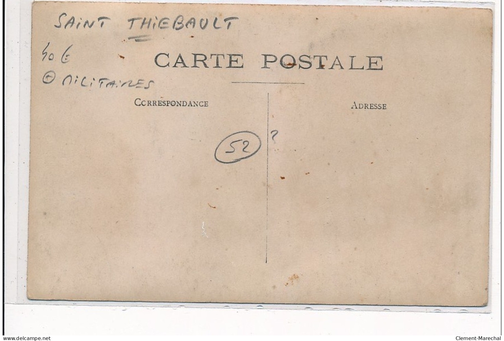 SAINT-THIEBAULT : Militaires - Tres Bon Etat - Other & Unclassified