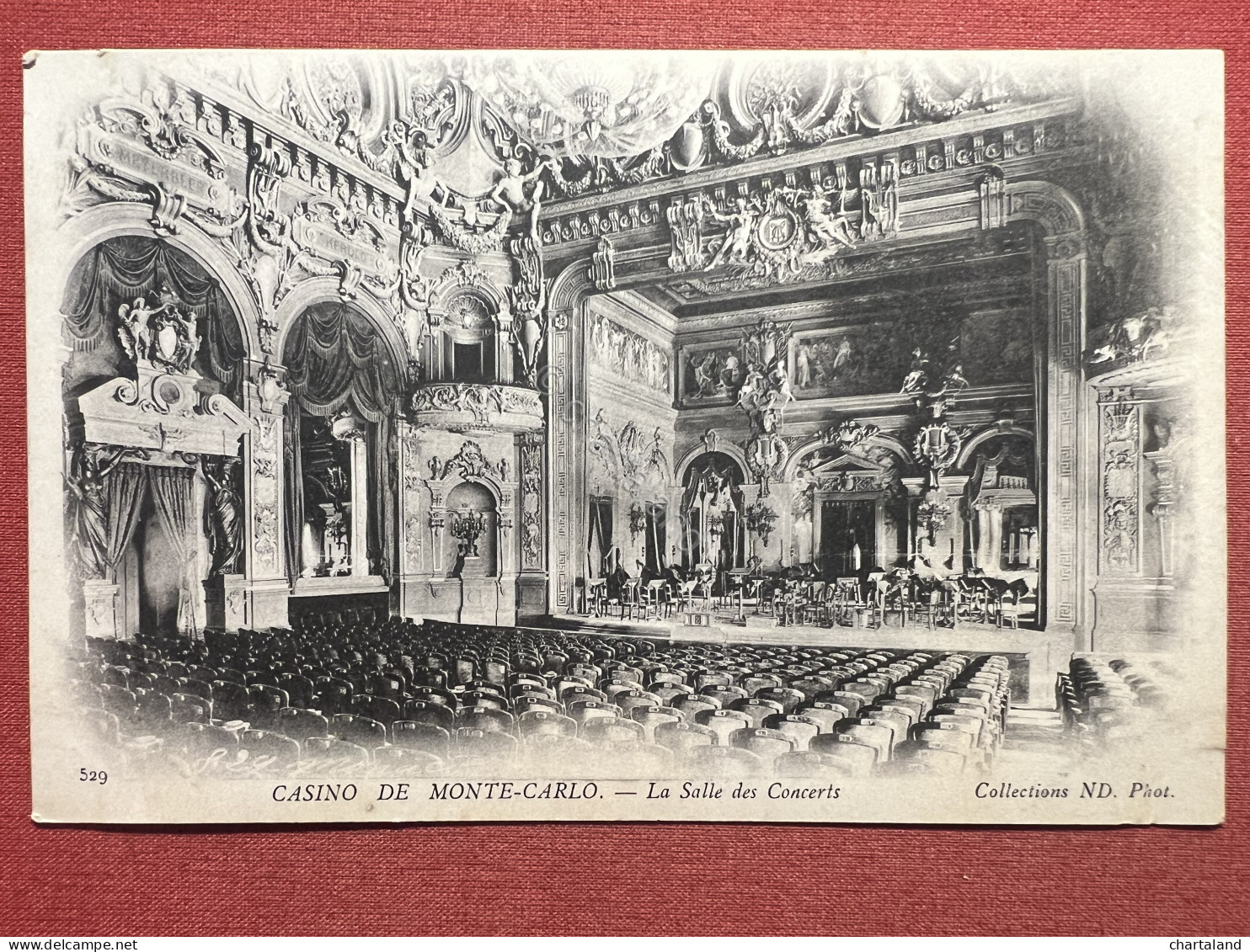 Cartolina - Casino De Monte Carlo - La Salle Des Concerts - 1900 Ca. - Non Classés