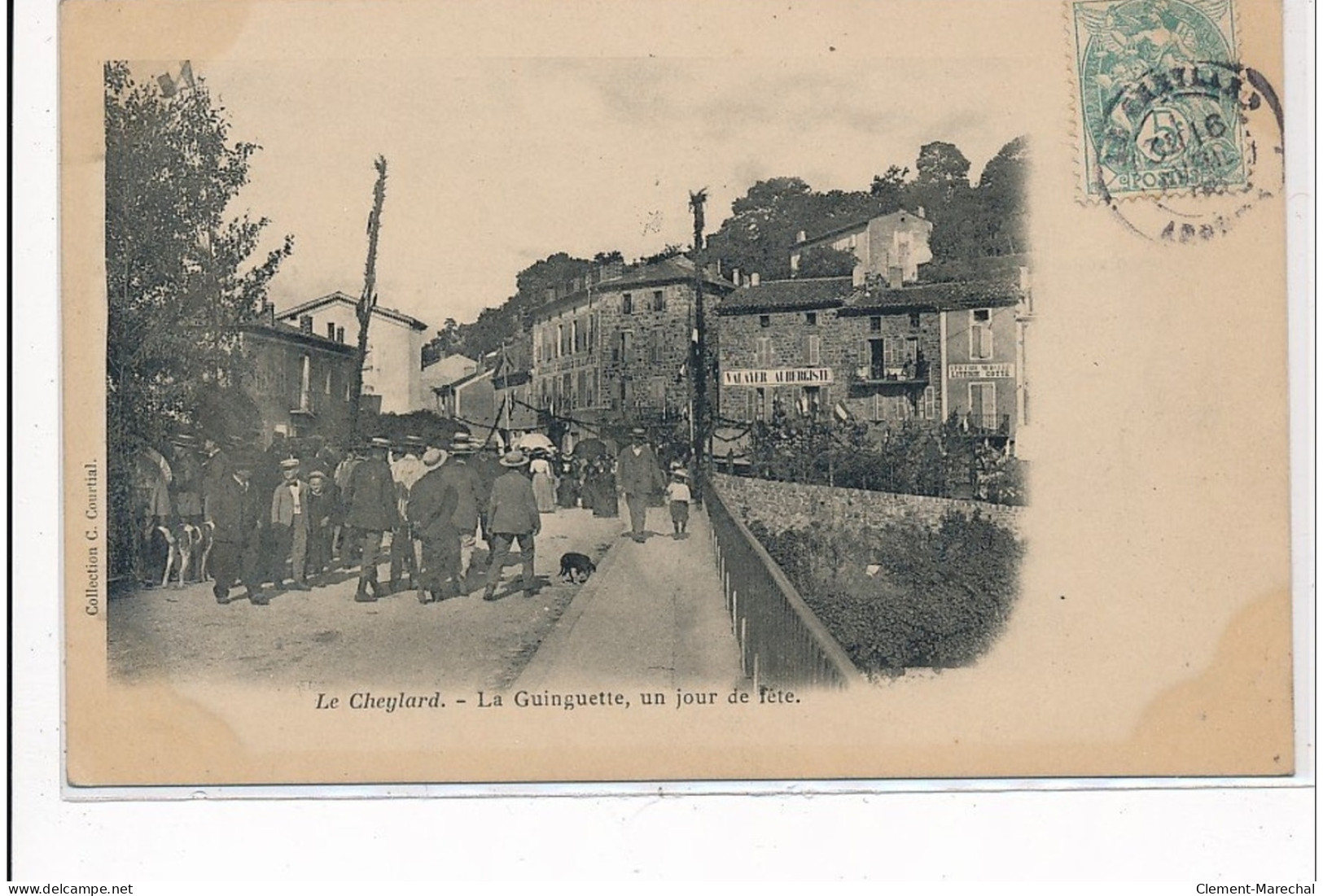 LE CHEYLARD : La Guinguette, Un Jour De Fete - Tres Bon Etat - Le Cheylard