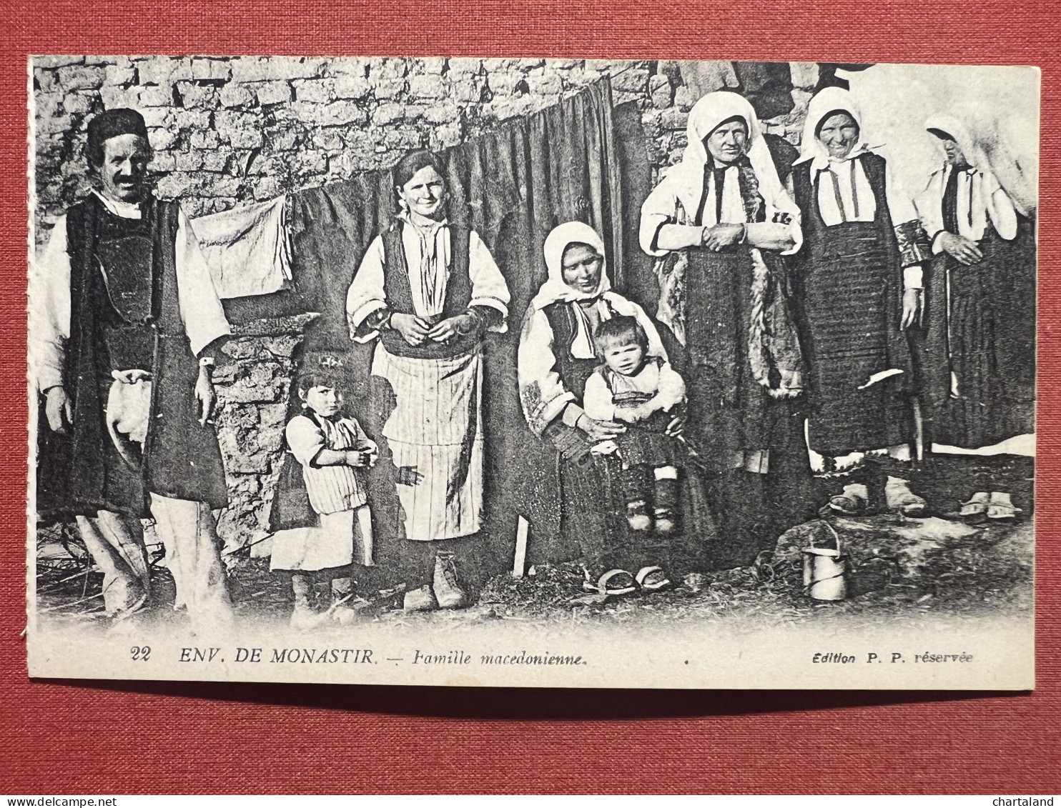 Cartolina - Env. De Monaster - Famille Macedonienne - 1900 Ca. - Non Classificati