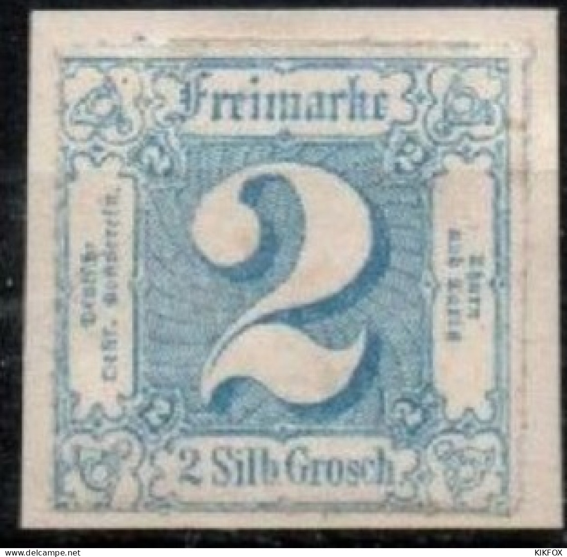 ALTDEUTSCHLAND , THURN UND TAXIS, 1866,  MI 49, 2 SILBERGROSCHEN, ZIFFER IM QUADRAT UNGEBRAUCHT, - Nuovi