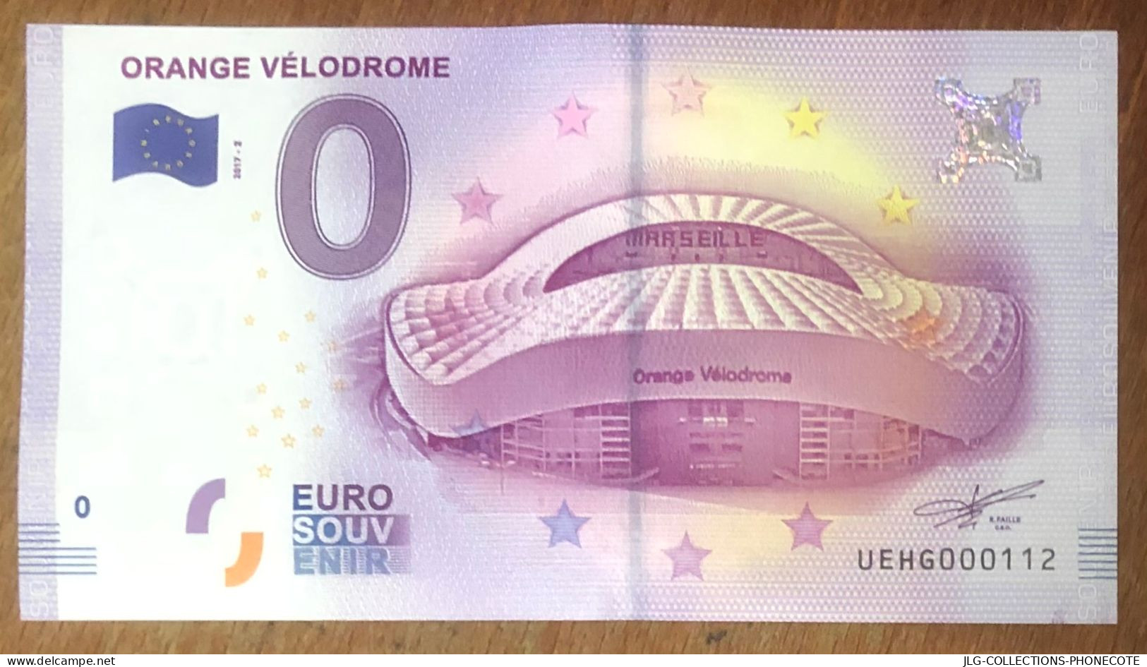 2017 BILLET 0 EURO SOUVENIR ORANGE VÉLODROME EURO SCHEIN BANKNOTE PAPER MONEY BANK PAPIER MONNAIE - Privatentwürfe