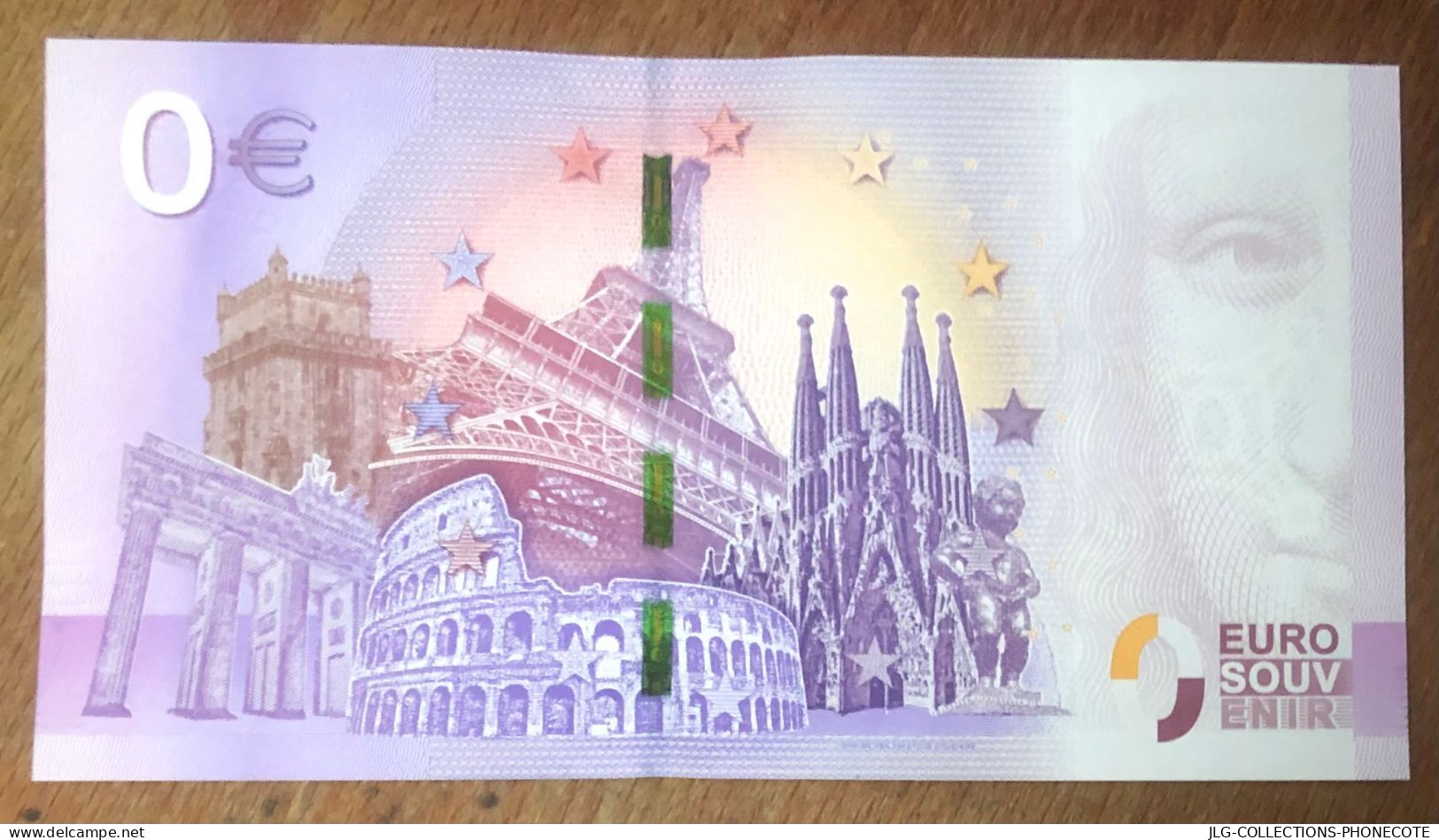 2017 BILLET 0 EURO SOUVENIR ORANGE VÉLODROME EURO SCHEIN BANKNOTE PAPER MONEY BANK PAPIER MONNAIE - Essais Privés / Non-officiels