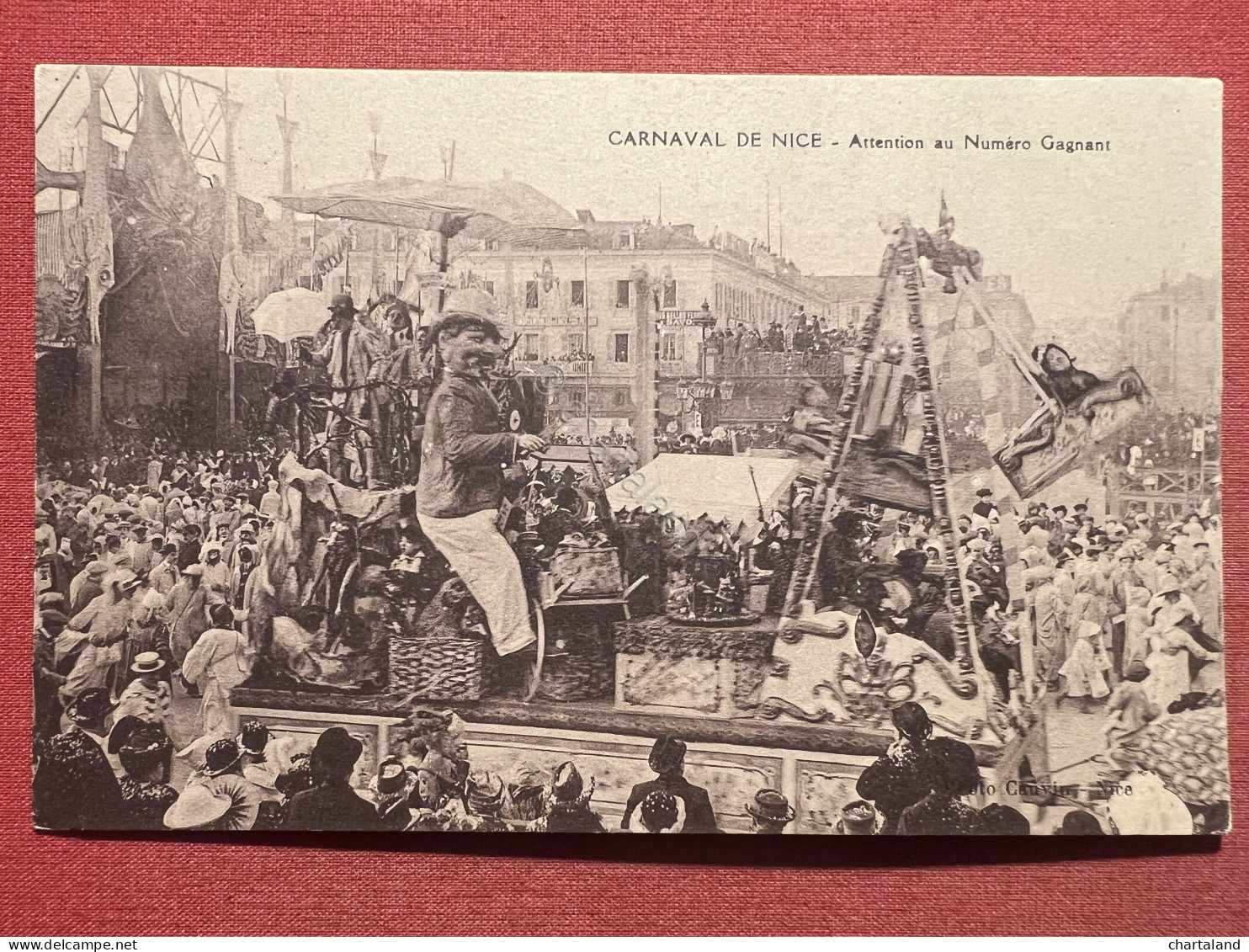 Cartolina - Carnaval De Nice - Attention Au Numéro Gagnant - 1910 Ca. - Zonder Classificatie