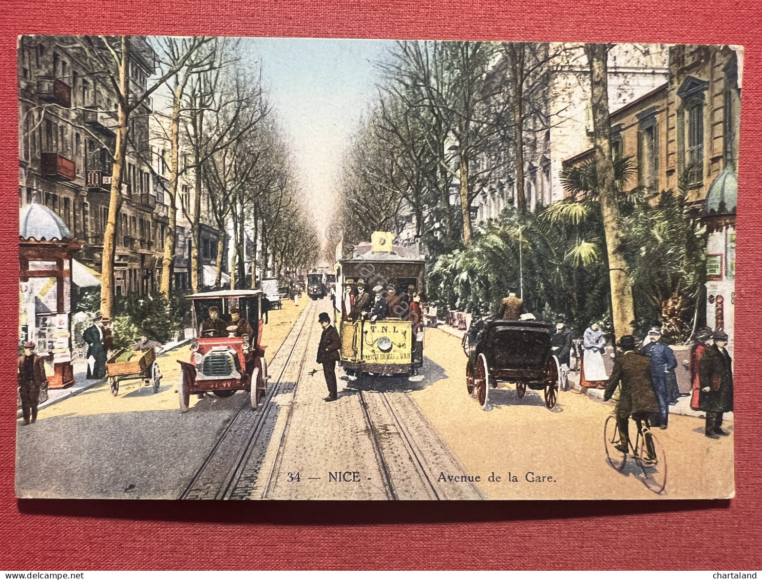 Cartolina - Nice - Avenue De La Gare - 1920 Ca. - Sin Clasificación