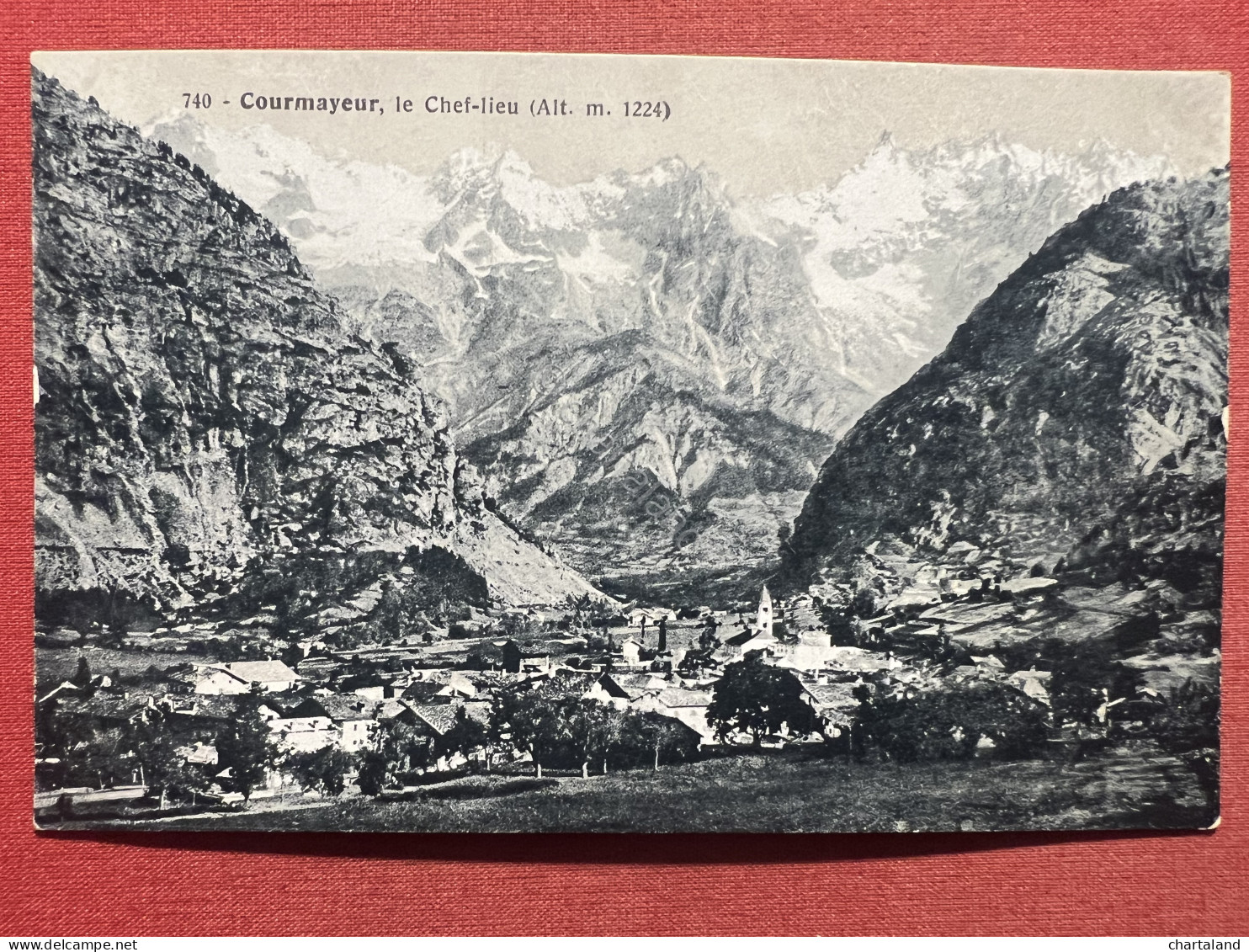 Cartolina - Courmayeur ( Valle D'Aosta ) - Le Chef-Lieu - 1920 Ca. - Otros & Sin Clasificación