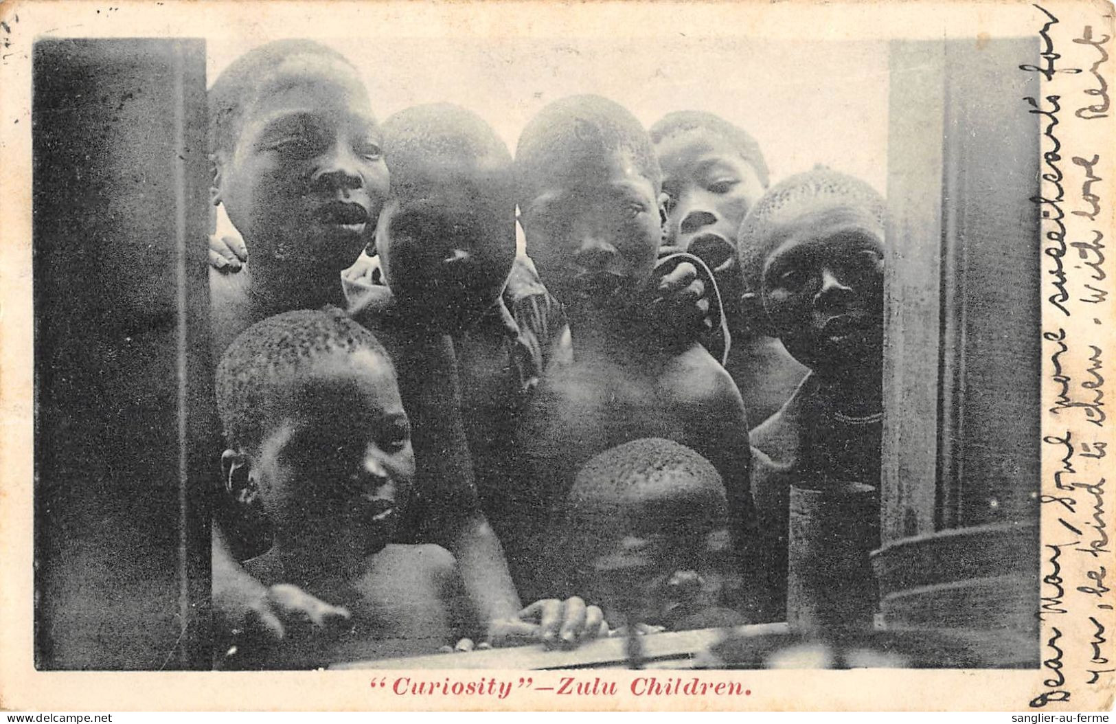 CPA / AFRIQUE DU SUD / CPA ETHNIQUE / ZULU CHILDREN / ENFANTS NOIRS - Zuid-Afrika