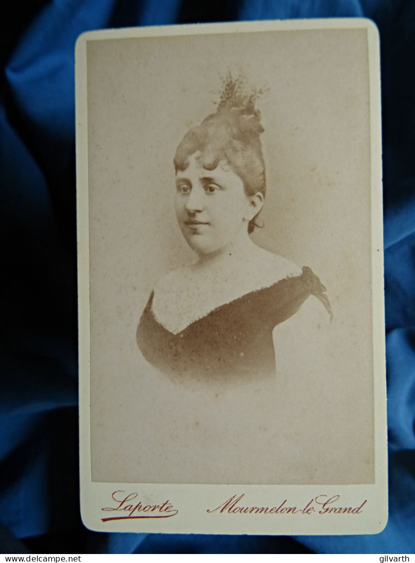 Photo CDV Laporte à Mourmelon Le Grd   Baronne Conrad Portalis Née Genevieve Martelet (1858-1929) CA 1890 - L679A - Anciennes (Av. 1900)