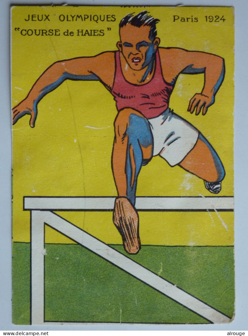 CP Jeux Olympiques Paris 1924, Course De Haies - Sonstige & Ohne Zuordnung